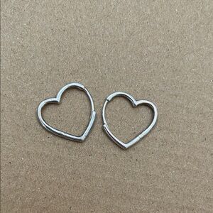 Pandora Heart Hoop Earrings